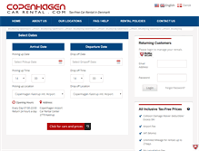 Tablet Screenshot of copenhagencarrental.com